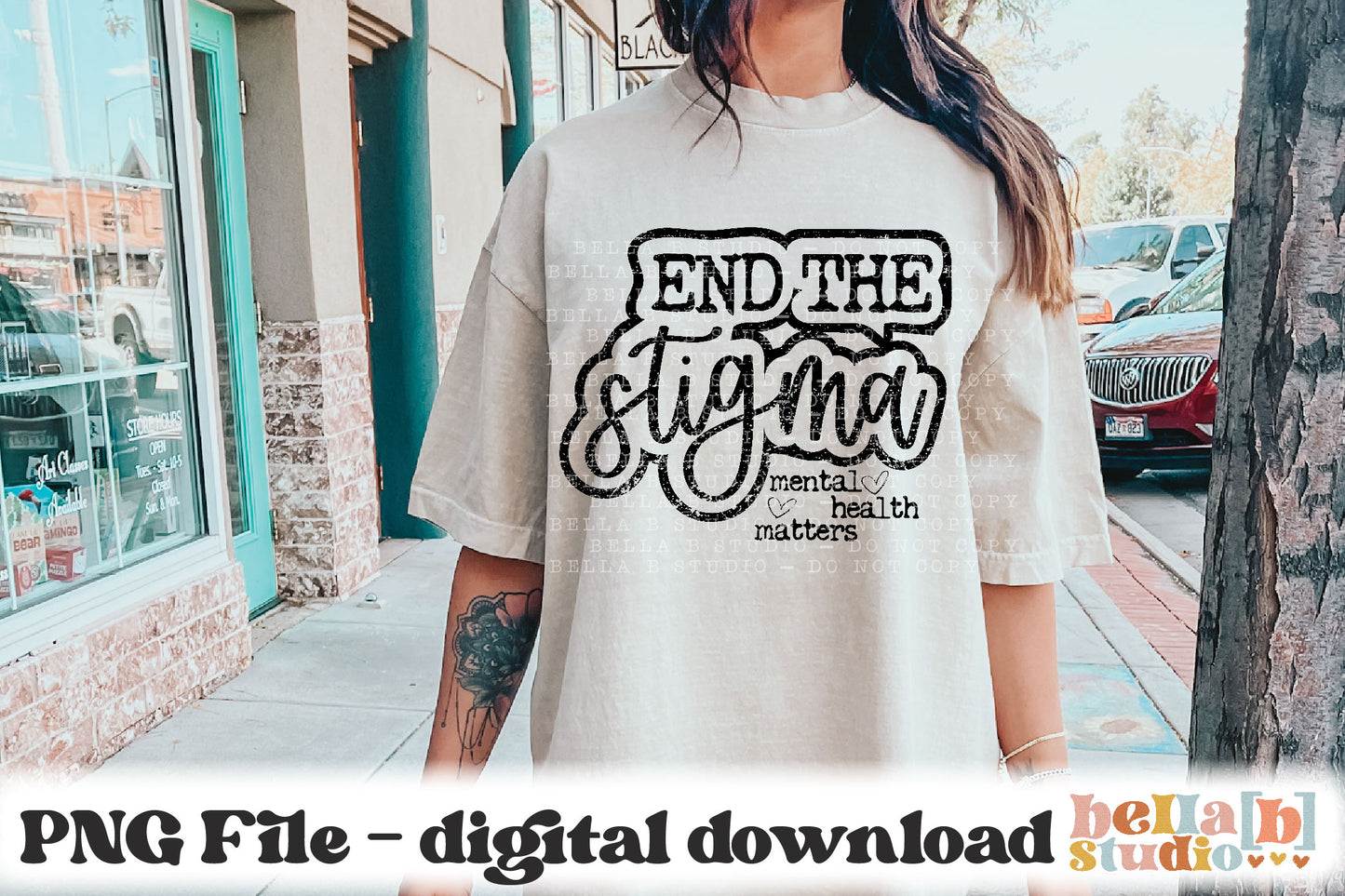 End The Stigma PNG Design