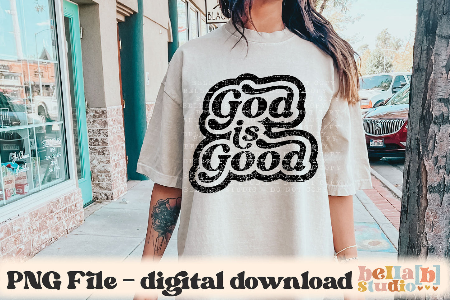 God Is Good PNG Design