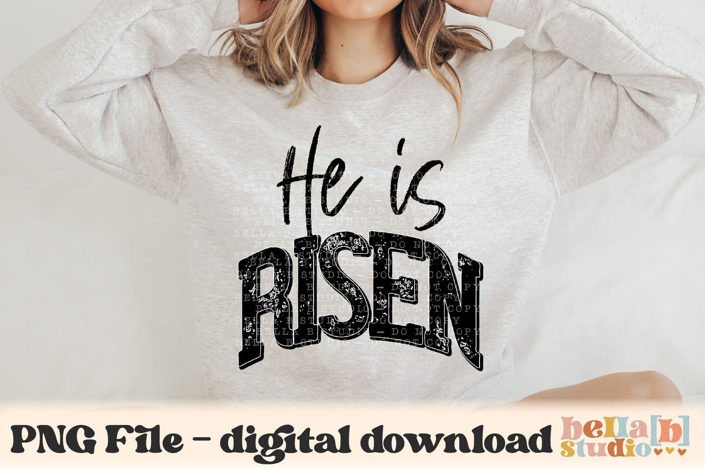 He Is Risen PNG Sublimation Design
