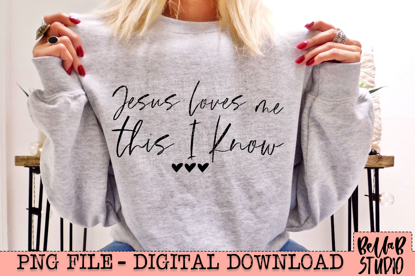 Jesus Loves Me This I Know PNG Design