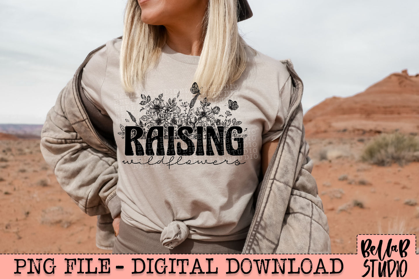 Raising Wildflowers Sublimation Design
