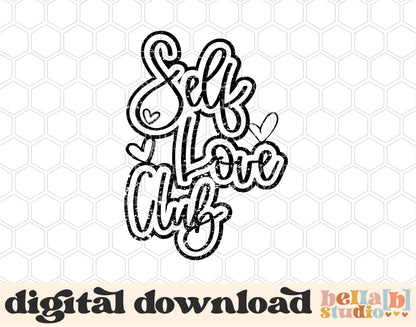 Self Love Club PNG Design
