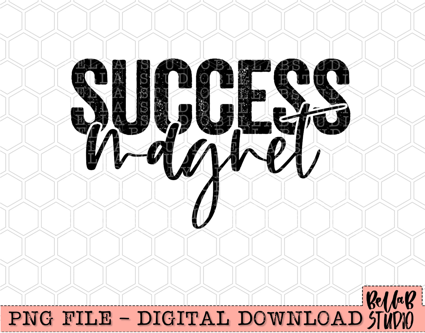 Success Magnet PNG Design