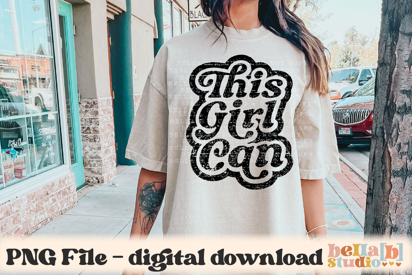 This Girl Can PNG Design