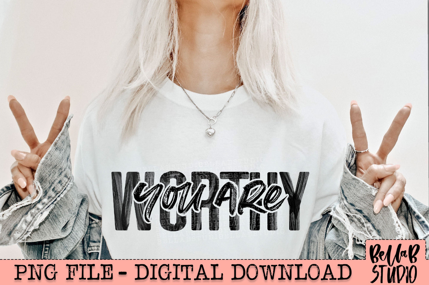 You Are Worthy PNG Design