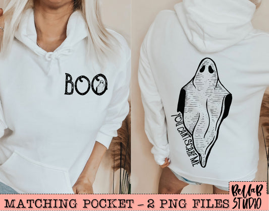 You Can't Scare Me Matching Pocket Design PNG