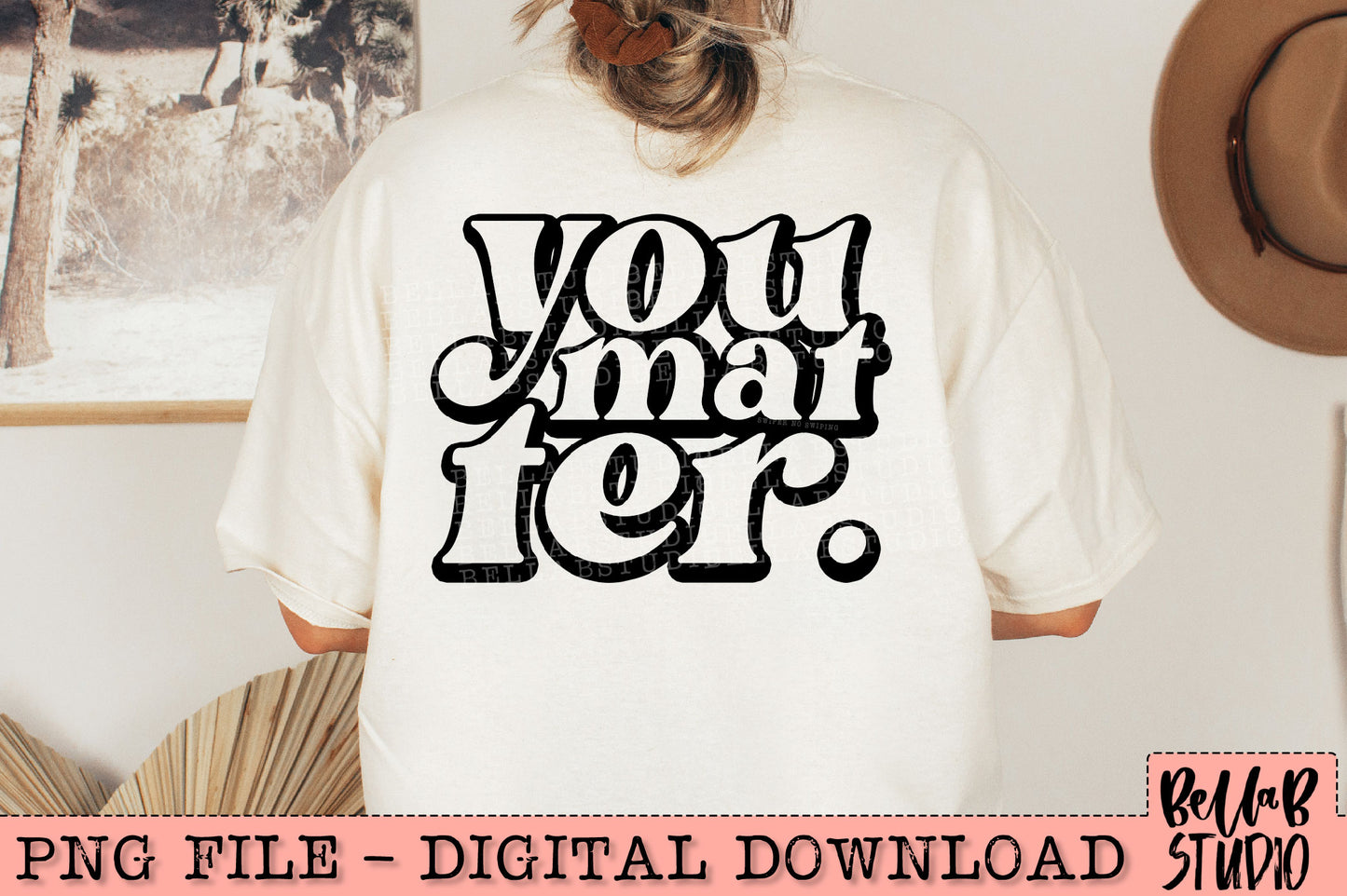 You MAtter Black PNG Design