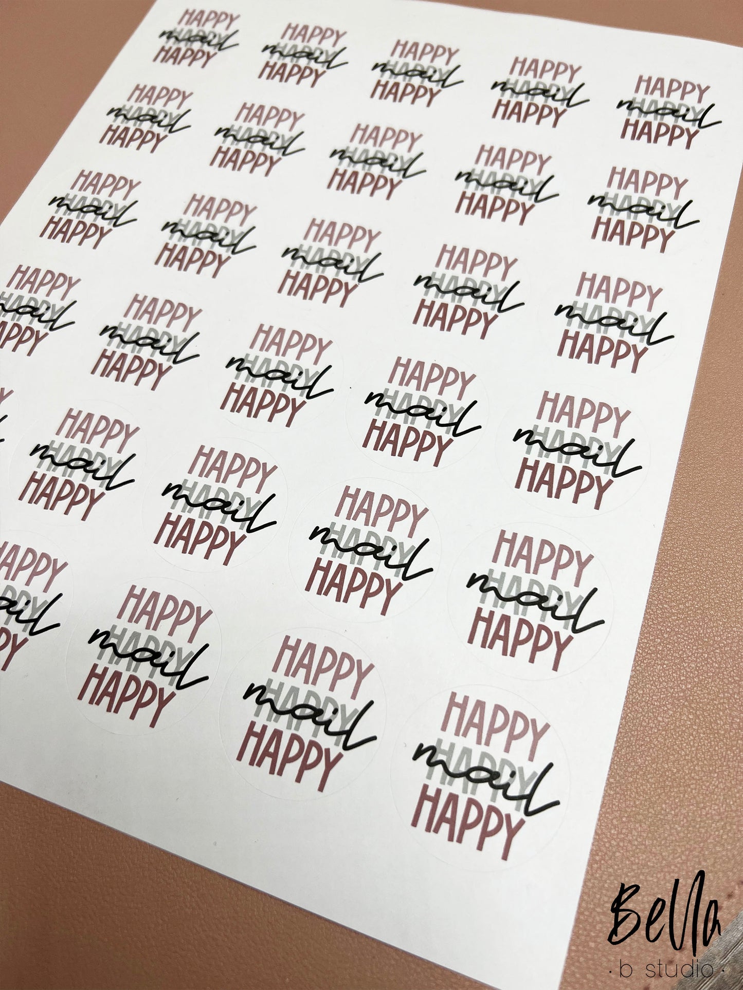 Happy Mail Sticker Sheet - Small Business Packaging Stickers