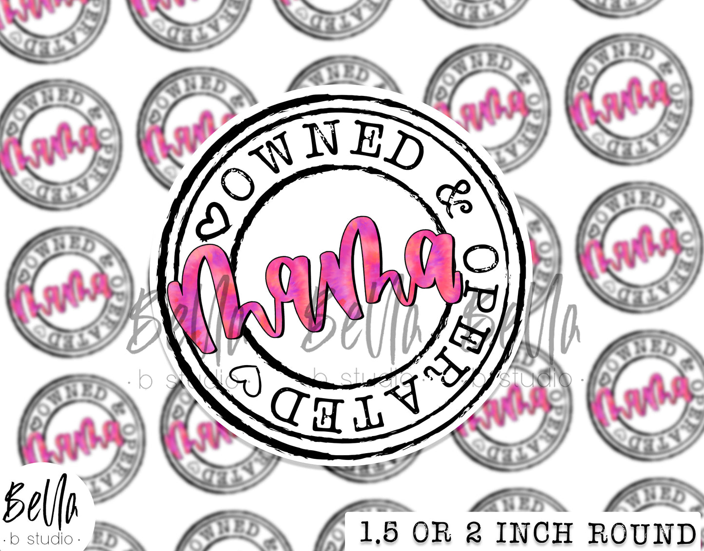 "Mama Owned And Operated" Sticker Sheet - Small Business Packaging Stickers