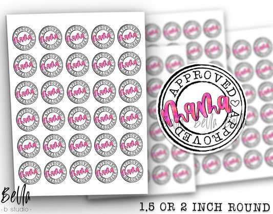 "Mama Approved" Sticker Sheet - Small Business Packaging Stickers