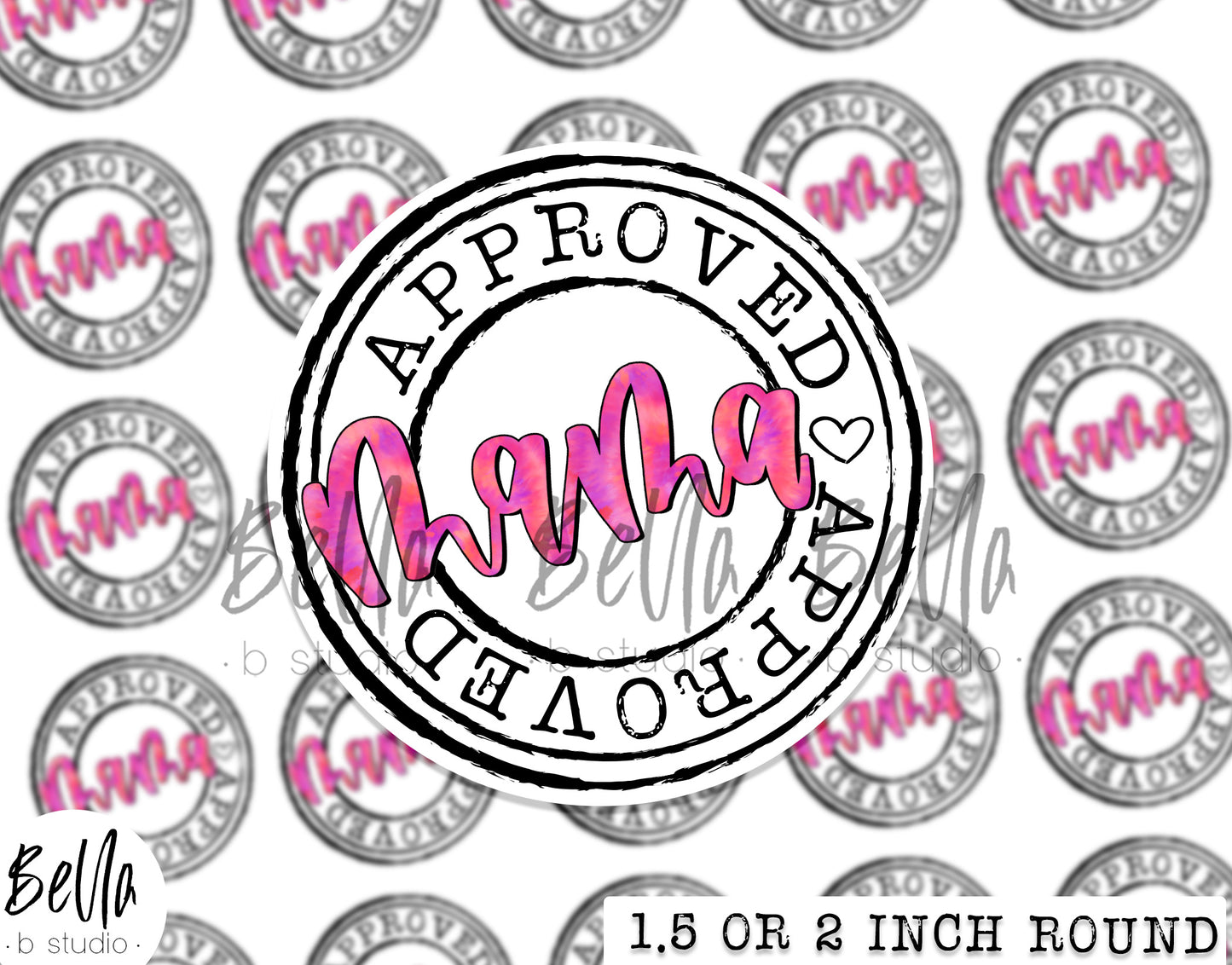 "Mama Approved" Sticker Sheet - Small Business Packaging Stickers