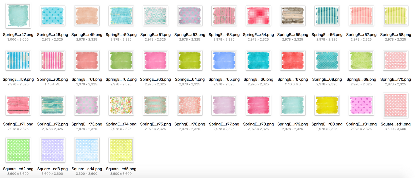 Spring and Easter Sublimation Background Bundle, Backsplash Bundle