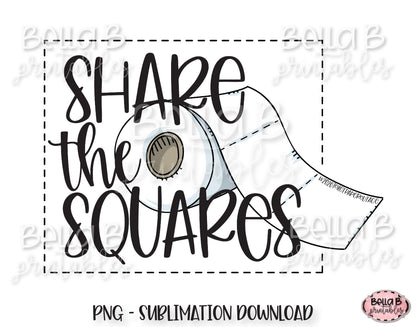 Share The Squares Sublimation Design, 2020 Toilet Paper Outage Design