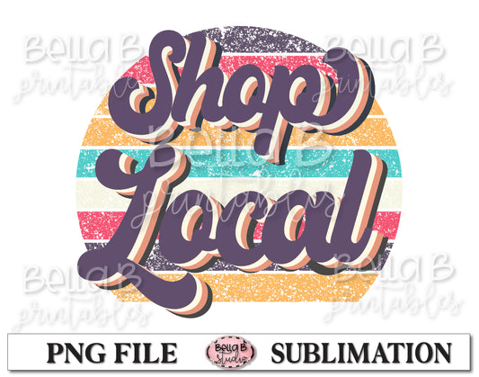 Shop Local Sublimation Design