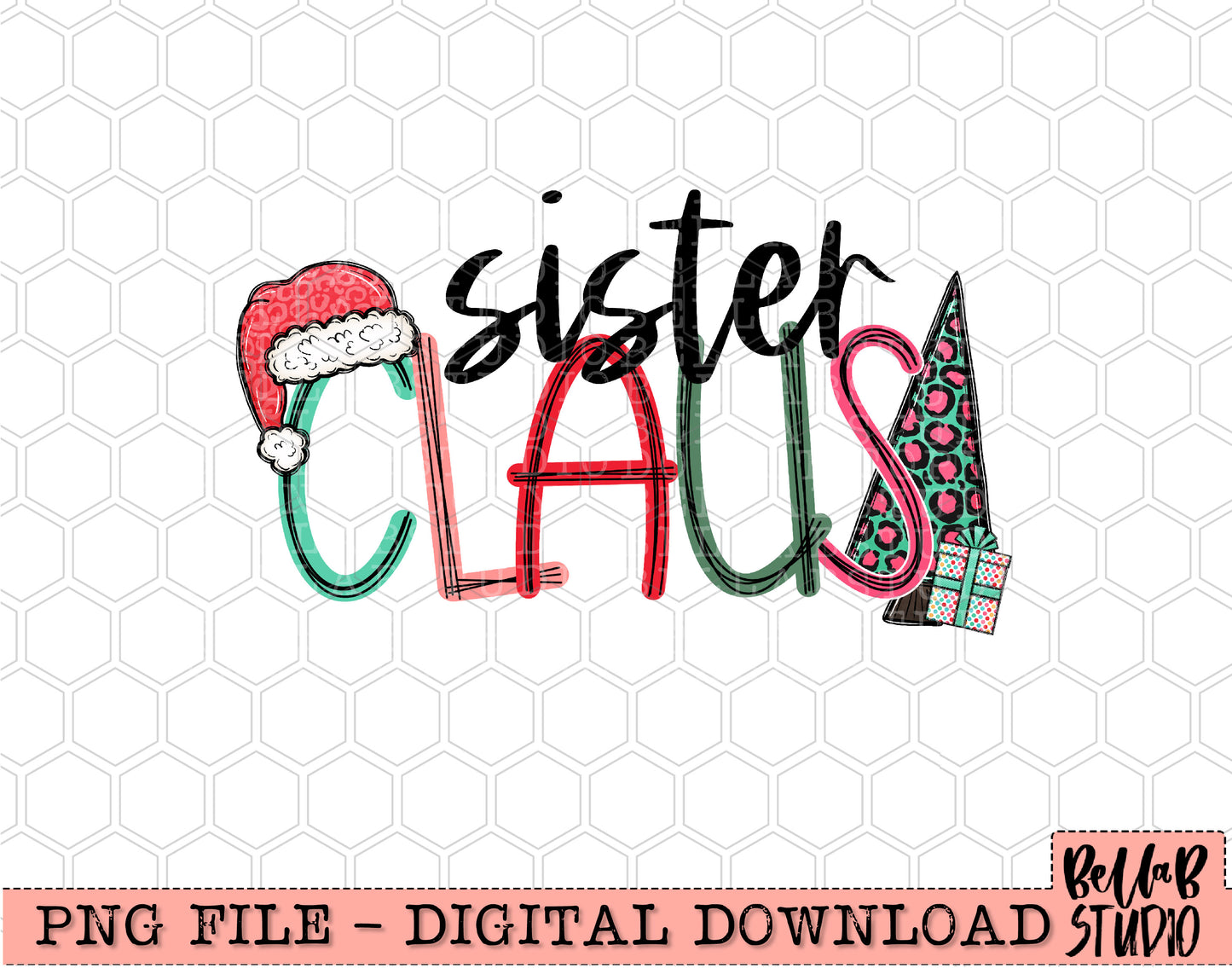 Sister Claus PNG Design
