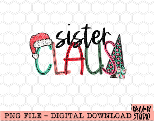 Sister Claus PNG Design