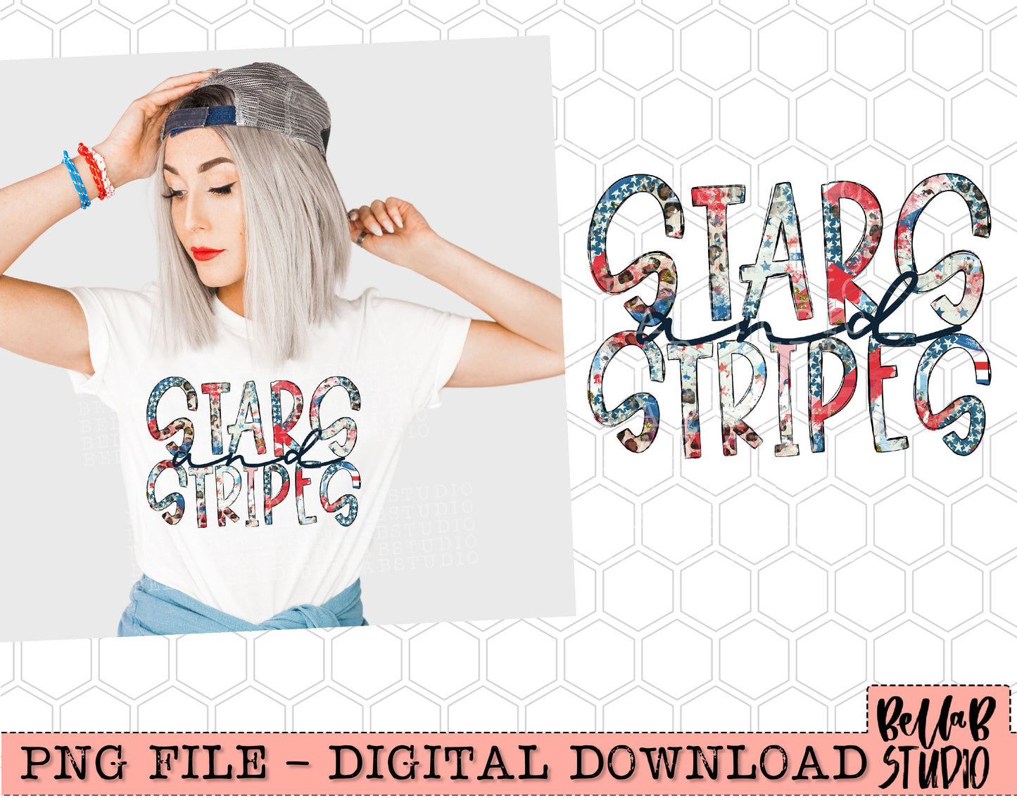 Stars and Stripes PNG Design