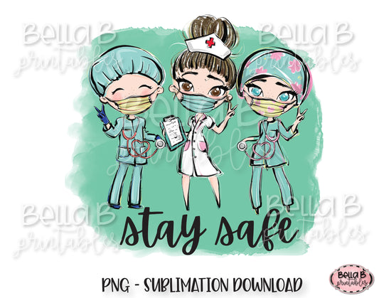 Medical Doctor Sublimation Design, Stay Safe