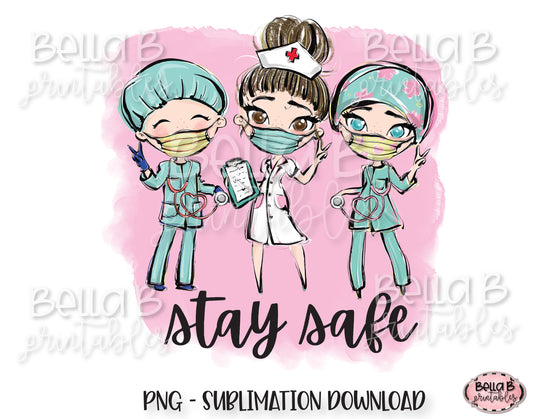 Medical Doctor Sublimation Design, Stay Safe