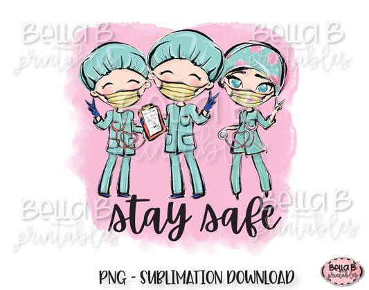 Medical Doctor Sublimation Design, Stay Safe