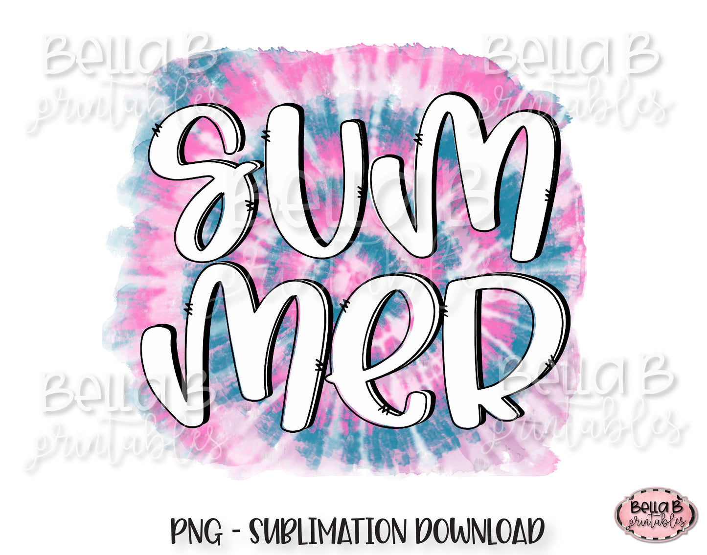 Tie Dye Summer Sublimation Design, Summer Design