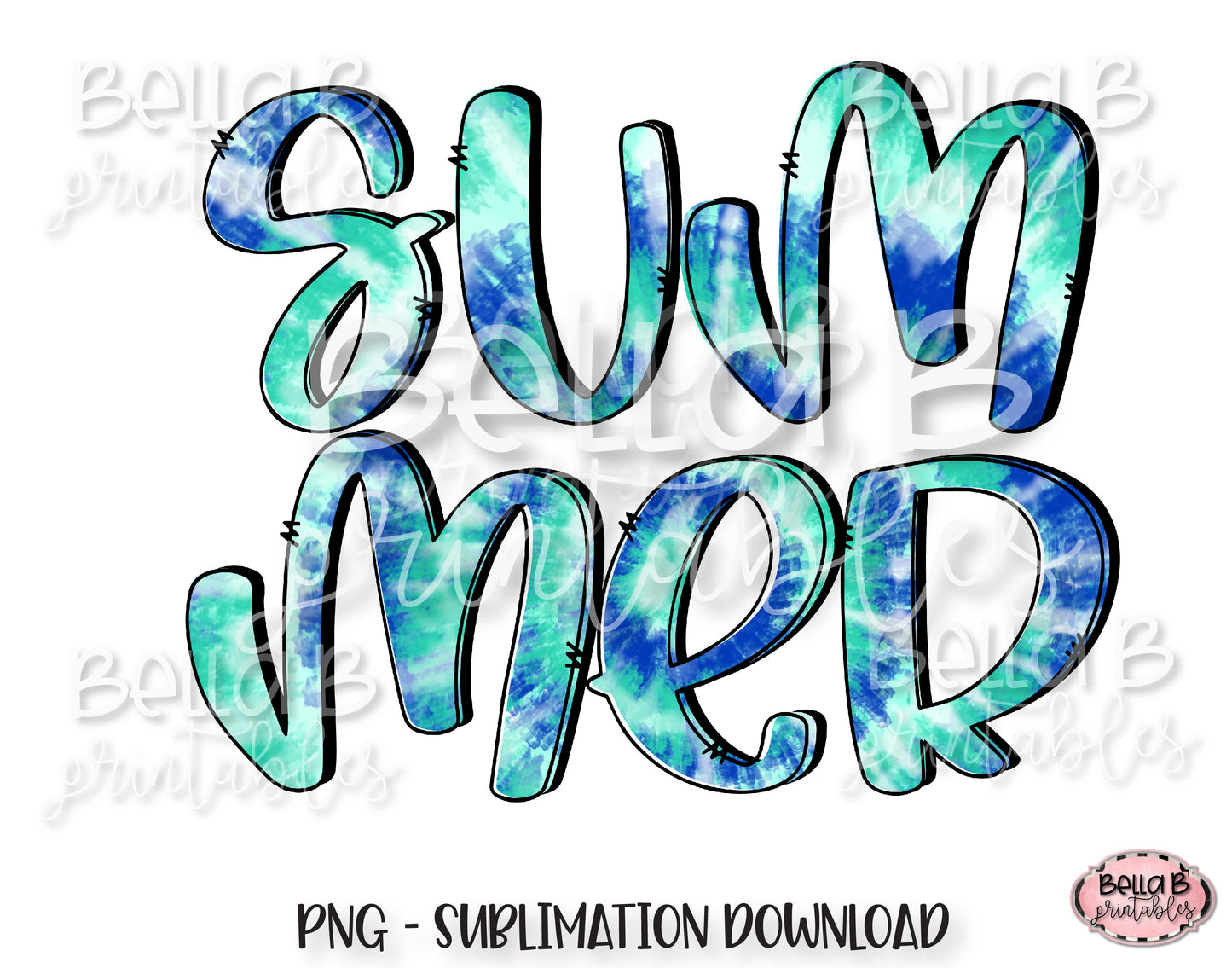 Tie Dye Summer Sublimation Design, Summer Design