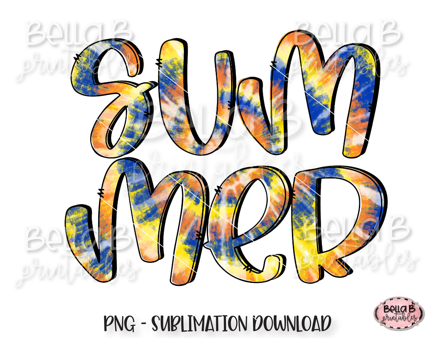 Tie Dye Summer Sublimation Design, Summer Design