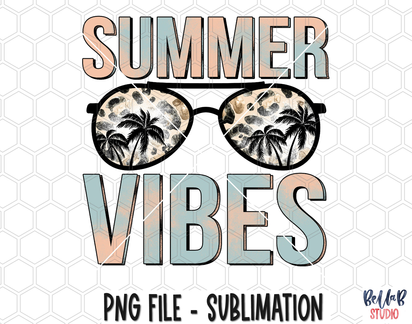Summer Vibes Sublimation Design