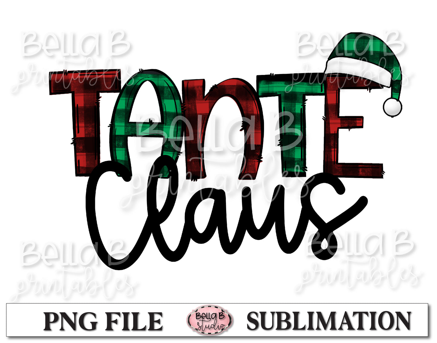 Tante Claus Sublimation Design