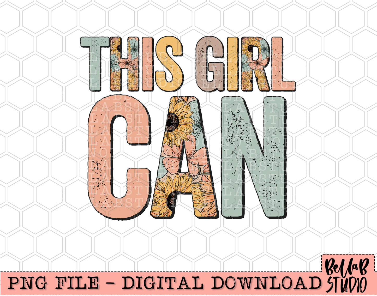 This Girl Can PNG Design