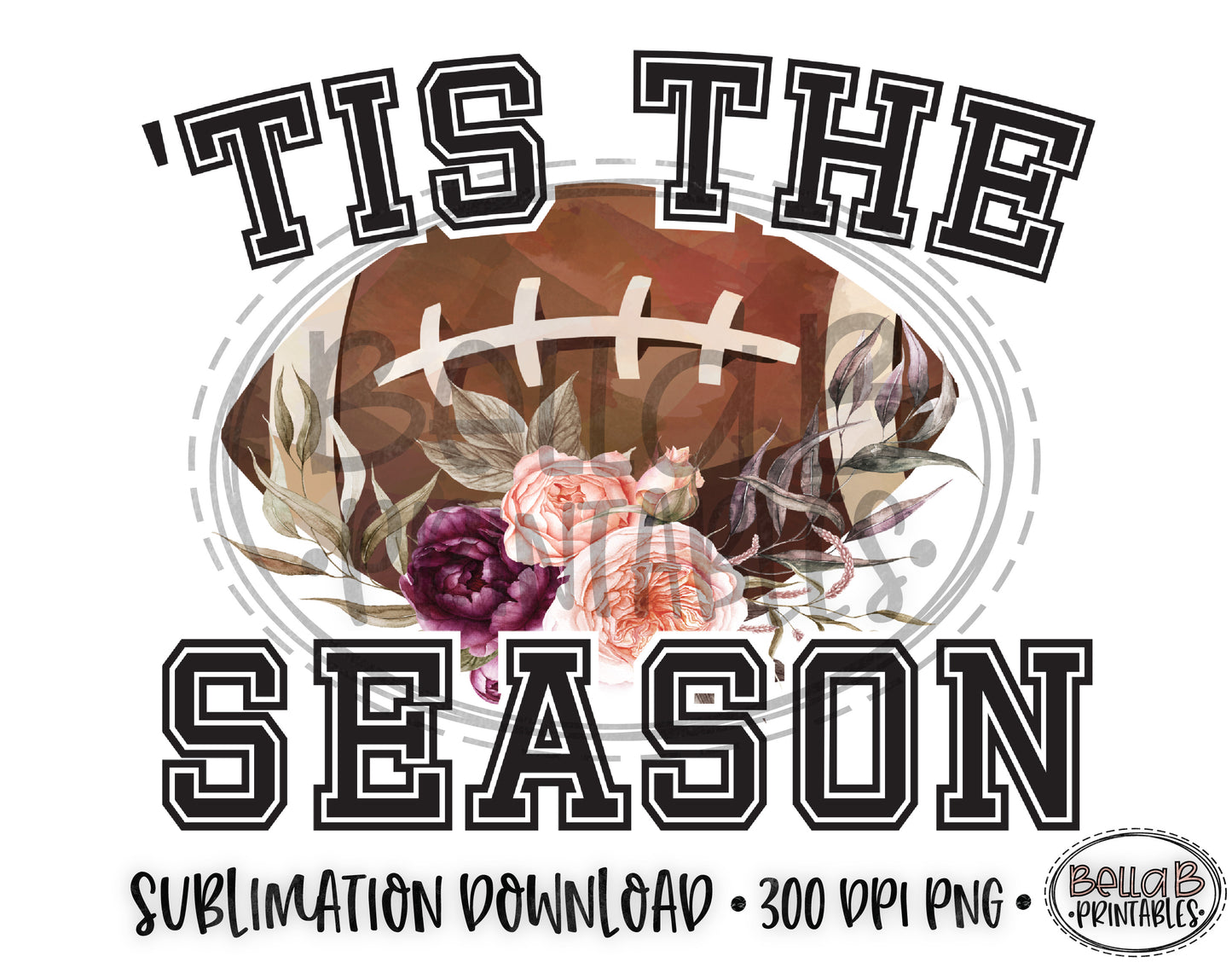 Football Sublimation Design, Tis The Season