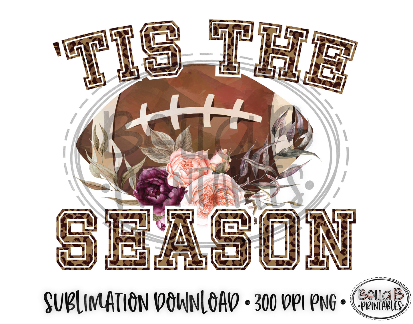 Football Sublimation Design, Tis The Season