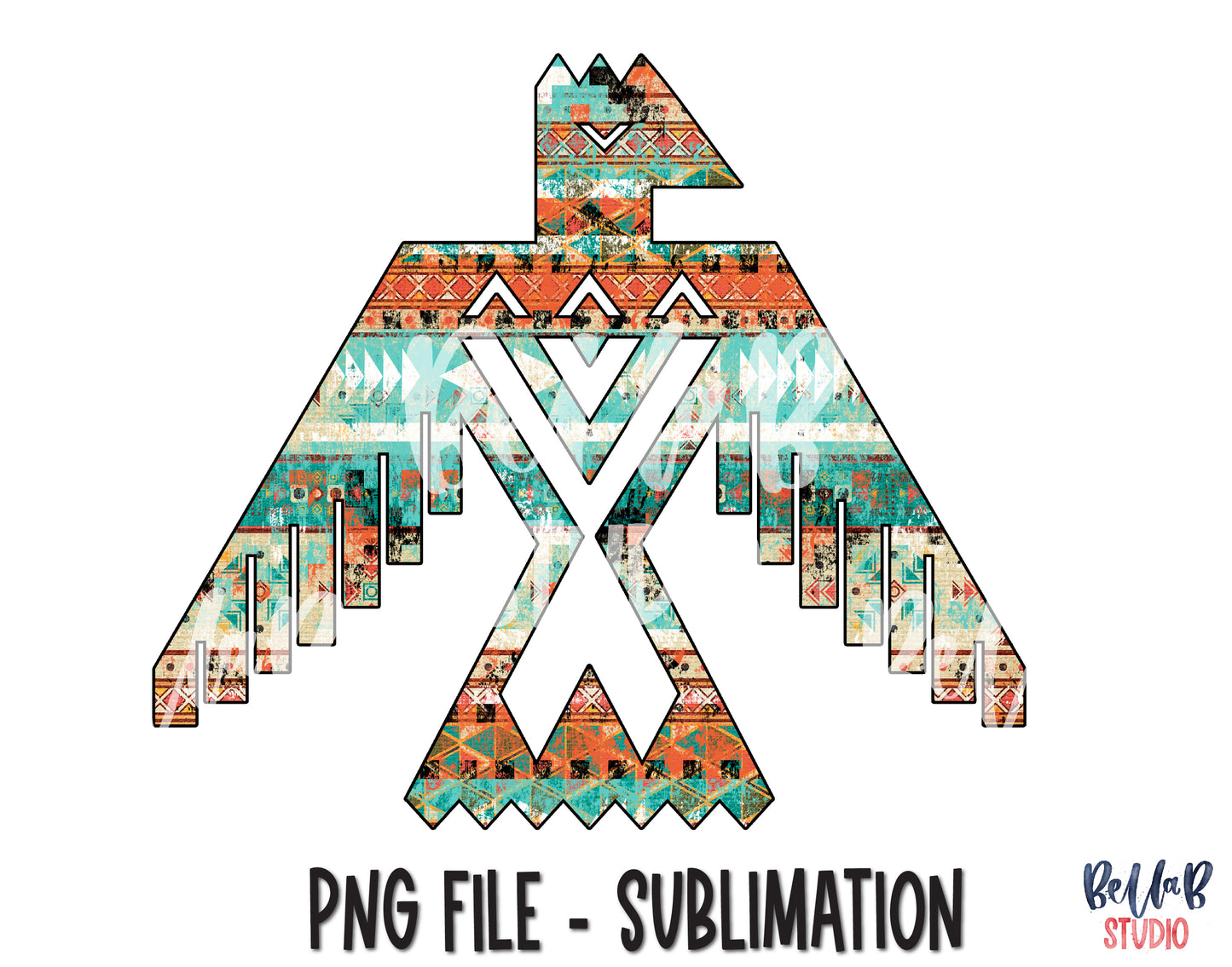Tribal Thunderbird Sublimation Design