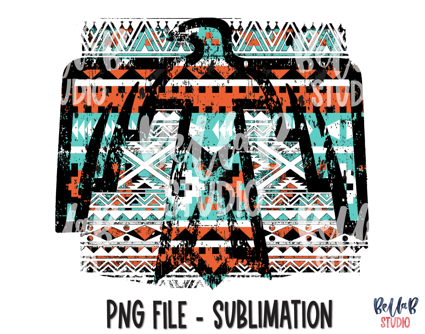 Tribal Thunderbird Sublimation Design