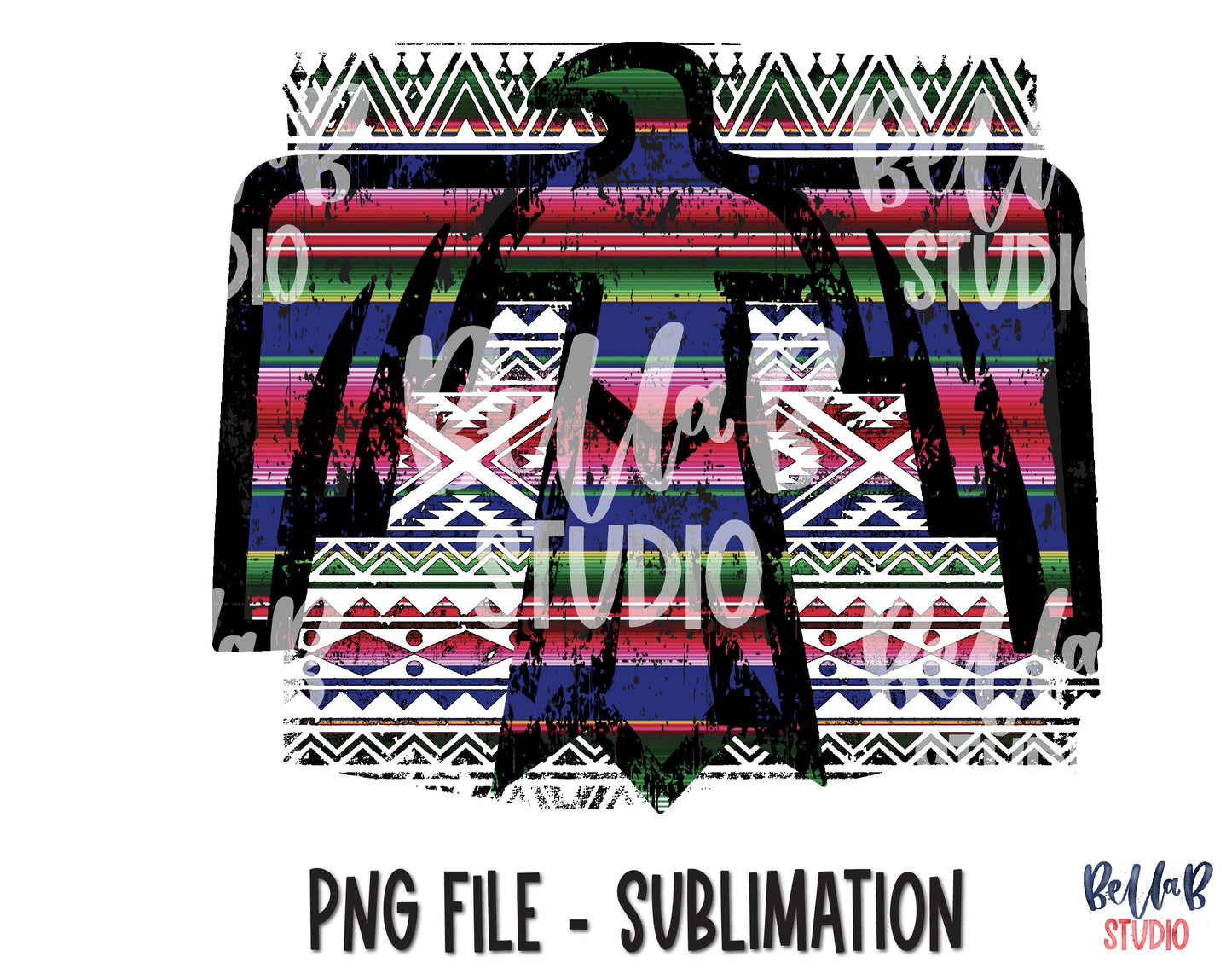 Tribal Thunderbird Sublimation Design