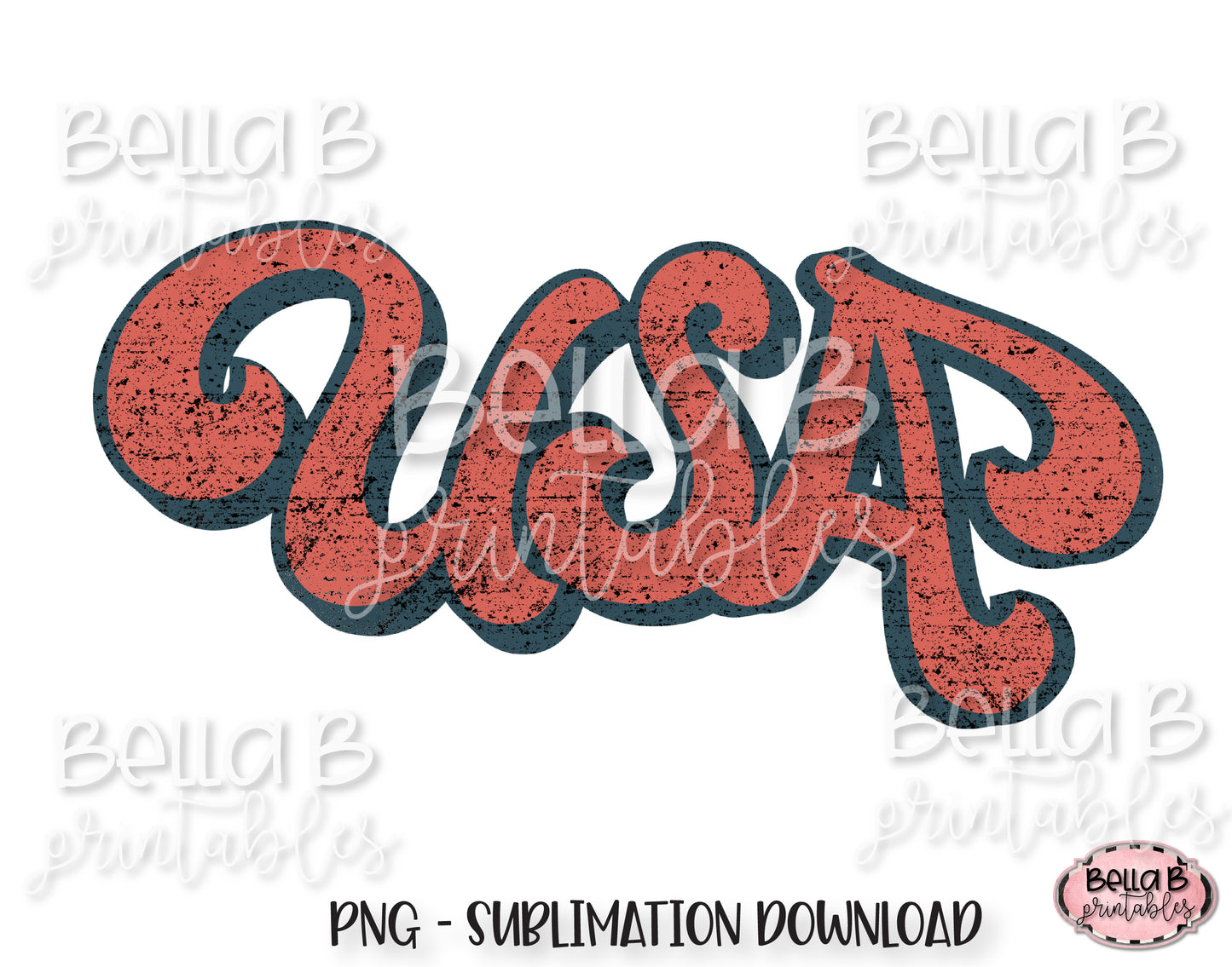 Vintage USA PNG, Retro America Sublimation Design