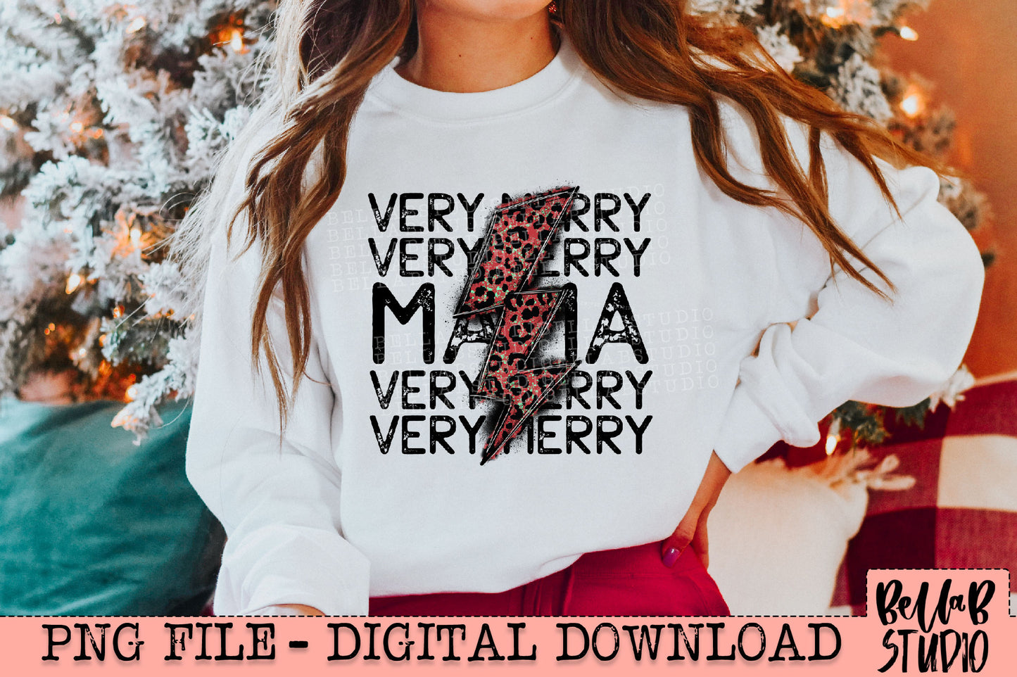 Very Merry Mama Bolt PNG Design