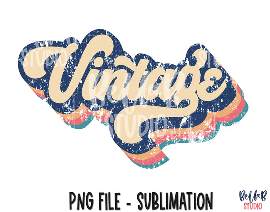 Retro Vintage Sublimation Design