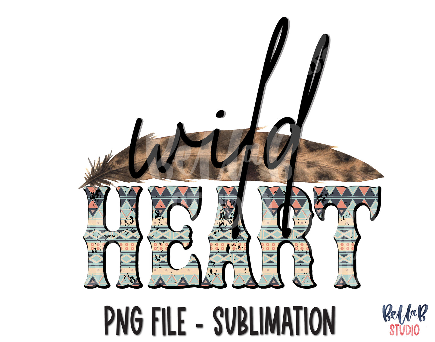 Wild Heart Sublimation Design