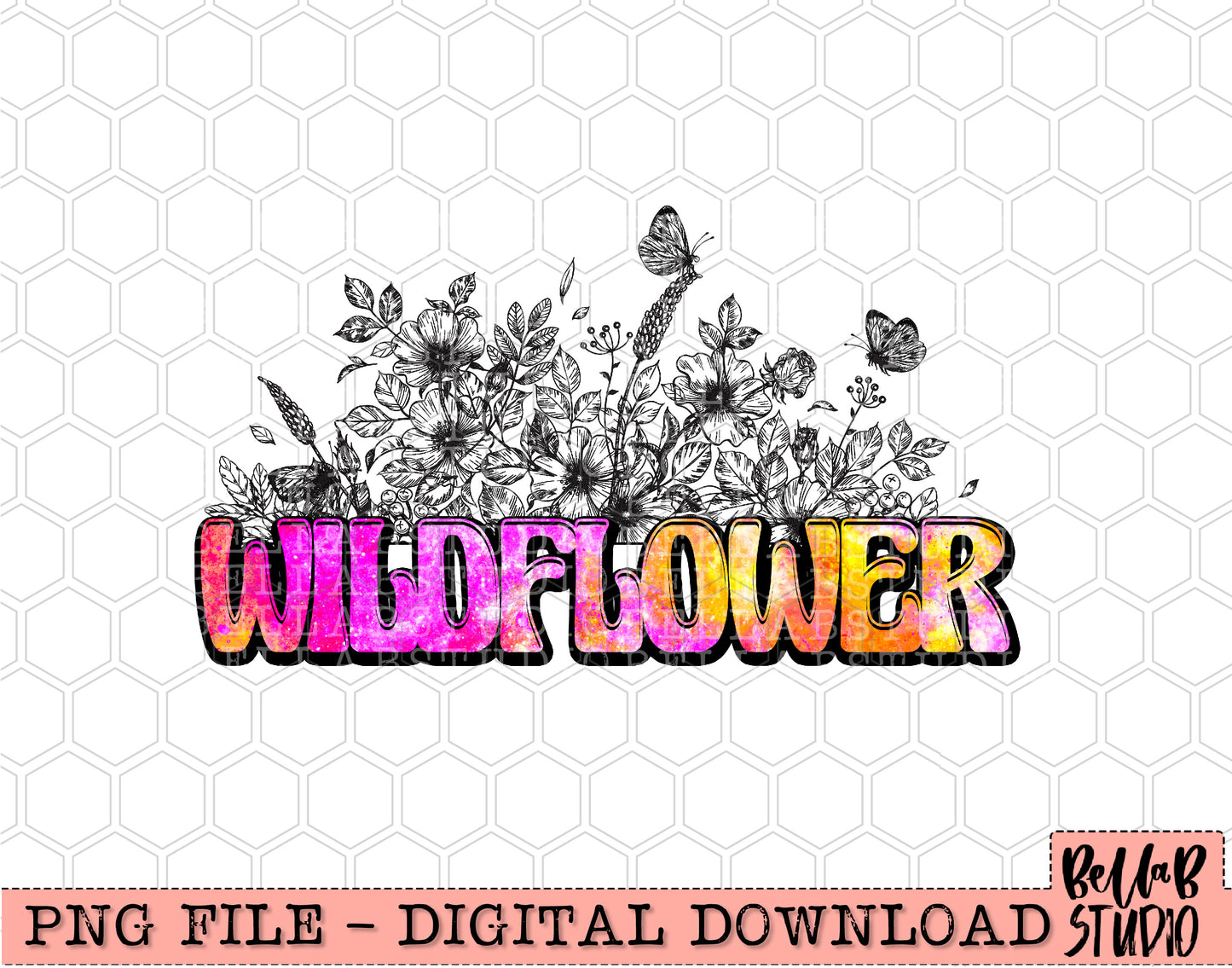 Matching Wildflower Sublimation Design