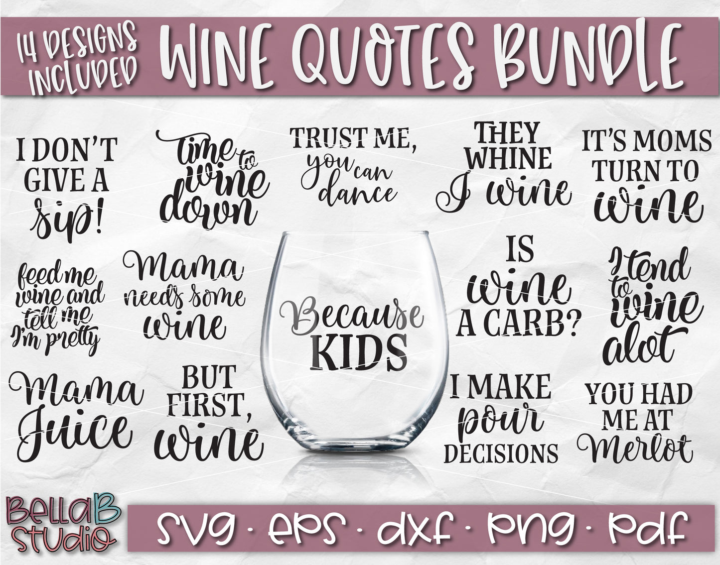 Wine Quotes SVG Bundle