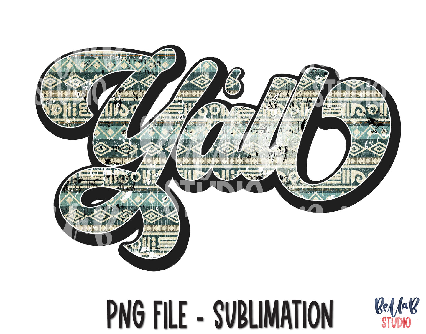 Y'all Sublimation Design