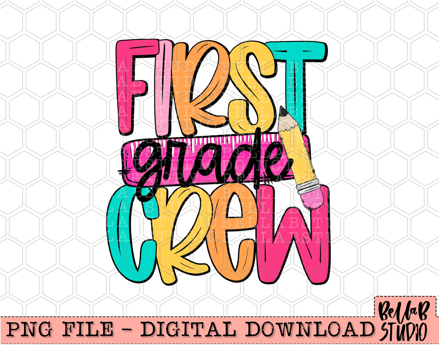 First Grade Crew PNG Design