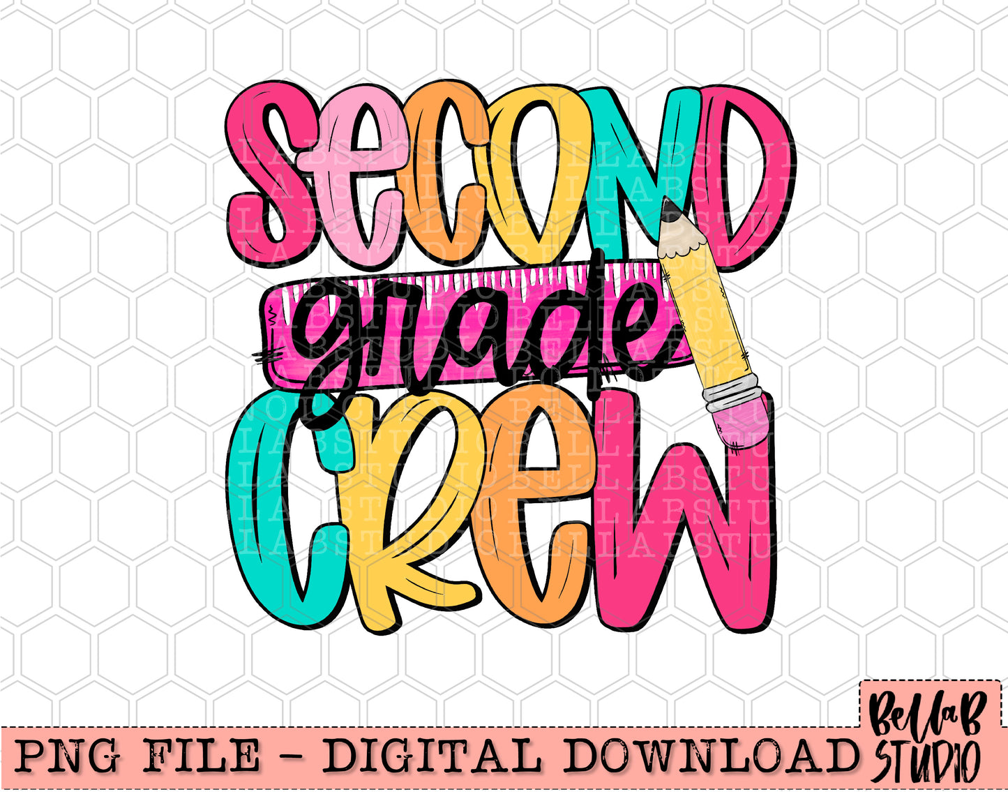 Second Grade Crew PNG Design