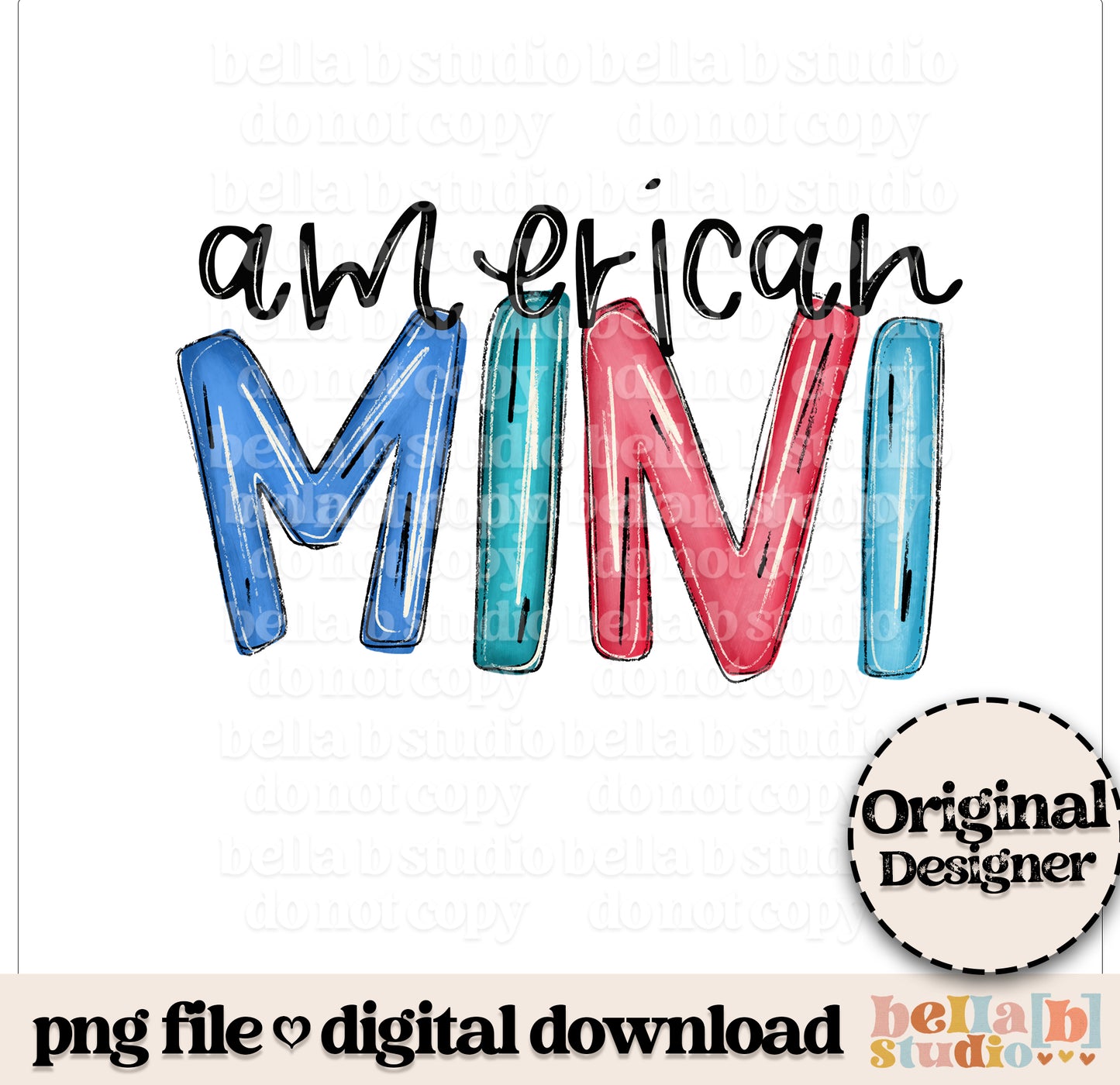 American Mini PNG Design