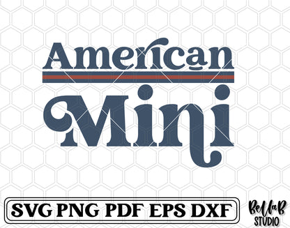 Retro American Mini SVG File, USA SVG File