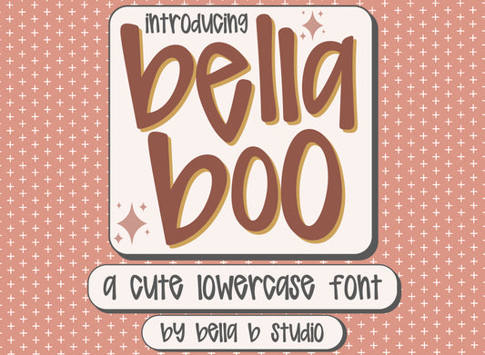 Bella Boo - A Cute Lowercase Font