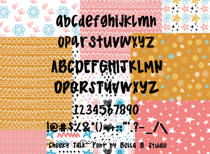 Cheeky Talk Font - A Bold Playful Font