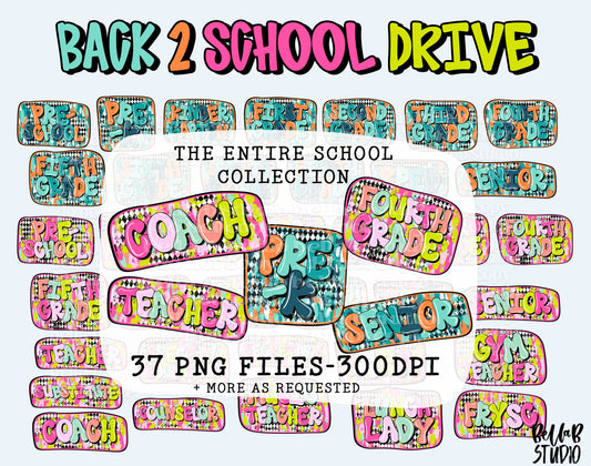 Diamond Brushstrokes School DRIVE - THE ENTIRE COLLECTION