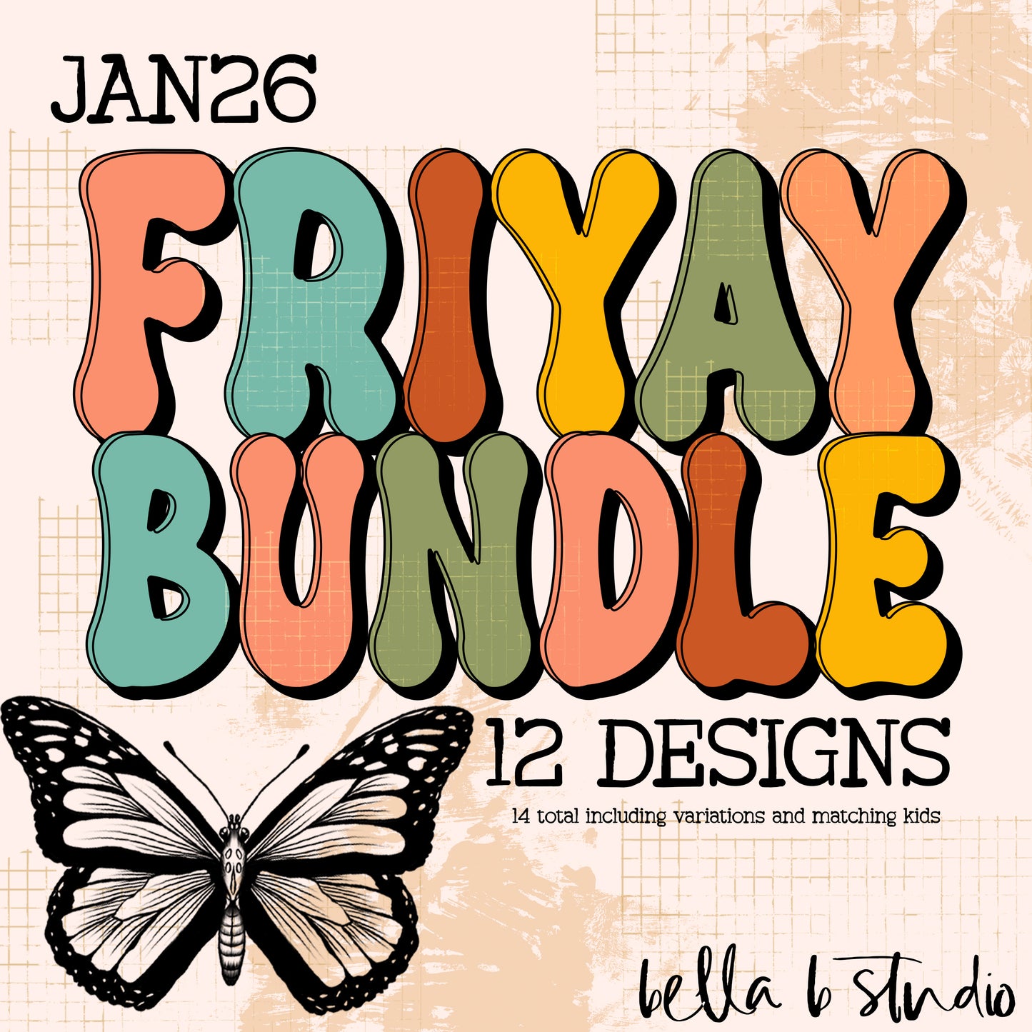 FRIYAY Bundle - JAN 26 - 12 PNG Designs
